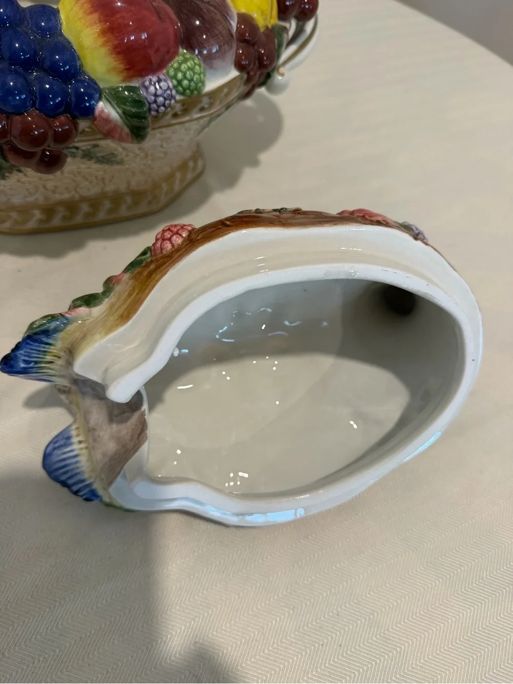 Fitz & Floyd Venezia Autumn Bounty Pheasant Tureen w/Ladle & Lid